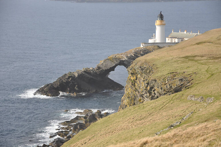 Bressay Lighthouse, natural arch