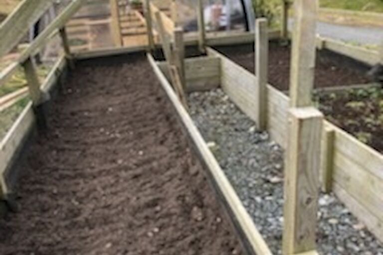 Raised beds all prepared