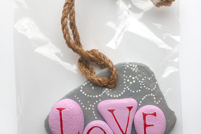 Small Love Stone Hanging Ornament (AM005) price £9.00