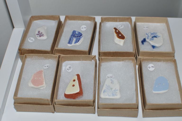 Sea Pottery Button (DW018) £4.50 and (DW019) £4.40